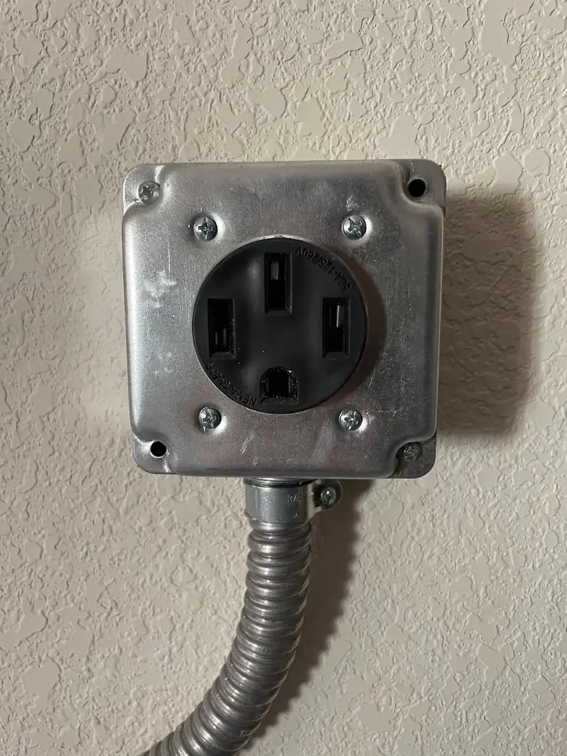 NEMA 14-50 outlet installed for Smart Home Electrical in Blakely